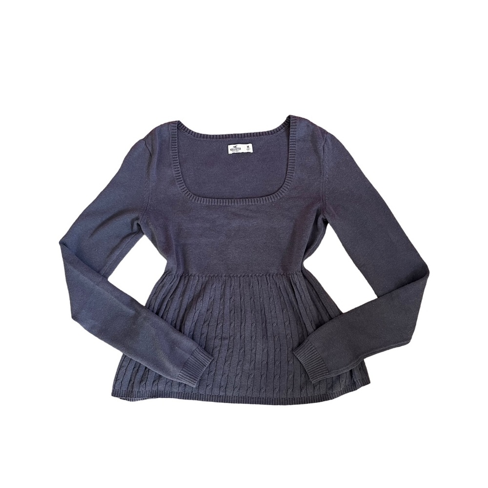 navy Hollister babydoll sweater